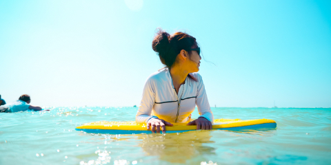 レジャーやマリンスポーツを楽しむ日